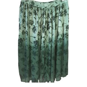 Green ombre skirt